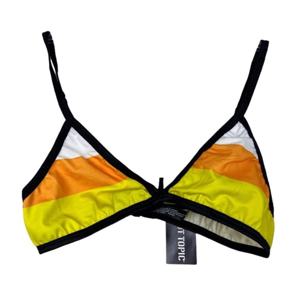 Hot Topic Halloween Candy Corn Bra